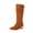 Brown, variant on Boots for Women Round Toe Chunky Heel Wide Calf Knee-High Boots Women's Casual Comfortable Boots Winter Outdoor Dressy Booties Shoes
