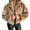 Khaki-Coat, variant on Qetyuw Faux Fur Cardigan for Women Winter Full Zip Up Warm Open Front Coat Long Sleeve Casual Warm Jacket