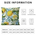 thumbnail image 6 of Acheng Yellow Lemon Throw Pillow Covers Super Soft Summer Tropic Fruits Flowers Leaves Home Couch Decor Pillowcase Cushion Cover Standard Pillow Cases Car Bed Living Room Gift 2 pcs White, 6 of 6