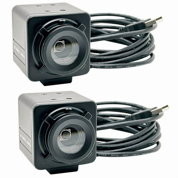 2X Industrial 4K USB Webcam PC Laptops Video 8MP Autofocus USB Camera IMX179 Sensor OTG UVC Plug & Play,Black
