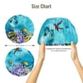 thumbnail image 5 of Naloa Corals and Tropical Fish Adjustable Hair Bonnet for Sleeping, Hair Wrap Sleep Cap Turban for Women Men, Curly Straight Hair Long Large Braid Unisex, 5 of 6