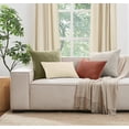thumbnail image 4 of Brooklyn Loom Matte Cotton Velvet 20x20 Pillow in Green, 20 x 20, Cotton , Adult, All Season, OEKO-TEX Certified, 4 of 10