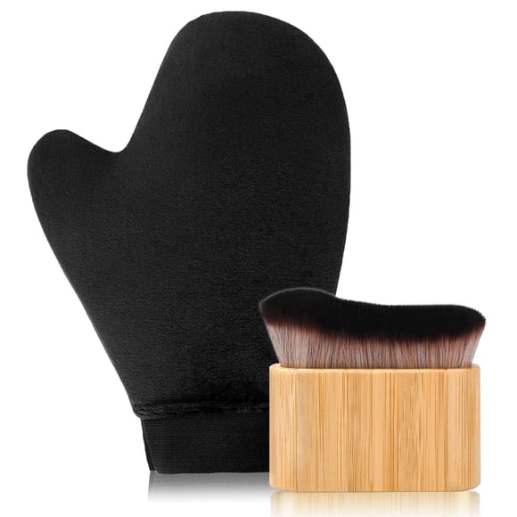 Juego de 2 guantes autobronceadores EVYTTA para loción y aerosol