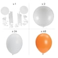 thumbnail image 2 of Orange & White Balloon Column Kit 131 Pieces, 2 of 3