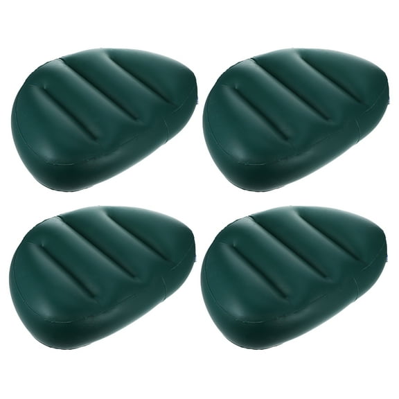 WASHWEPE 4pcs Inflatable Kayak Seat Cushion Pvc Back Support Pad For Fishing Camping Durable Easy To Inflate For