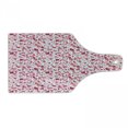 thumbnail image 1 of Love Cutting Board, Abstract Sentimental Composition with Big Little Hearts in Pink Colors Curly Soft, Decorative Tempered Glass Cutting and Serving Board, Wine Bottle Shape, Multicolor, by Ambesonne, 1 of 1
