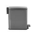 thumbnail image 3 of Rubbermaid 2.6 Gal. Stainless Steel Rectangular Step-On Household Metal Trash Can, 3 of 3