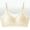 Beige, variant on Fatuov Loungewear Bra for Women Full Coverage Seamless Lightly Lined Wireless Bralette Push Up Breathable Everyday Bra 36A, Green