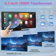 Carpuride W903 Portable Wireless Carplay & Android Auto with Dash Cam - 9.3 HD IPS Screen, 4K Front Camera