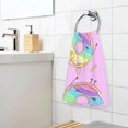 thumbnail image 4 of SKYSONIC Rainbow Donuts Bathroom Towels 2 PCS, 16"x28", Cotton Bath Towel Water Absorbent Lightweight Quickdry Towels for Bathroom Ktichen Travel Gym, 4 of 7