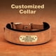 thumbnail image 1 of Wide Personalized Dog Collar PU Leather Customized Dogs Tag Collars Soft Pet Collar for Small Medium Large Dogs Pitbull Buldog ShopWise Round, 1 of 14