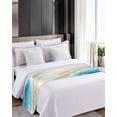 thumbnail image 4 of Bed Runner Scarf Queen Size, Blue Gradient Beach Stain Bed Runners & Scarves for Foot of Beds, Watercolor Coastal Seaside Waves Ombre Decorative Bedding Runner Scarf for Hotel 83 x20 Inch, 4 of 6
