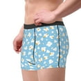 thumbnail image 2 of Disketp Blue Popcorn Men's Boxer Briefs,Soft and Breathable Cotton Underwear with ComfortFlex Waistband, 2 of 7