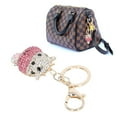 thumbnail image 3 of Cute Keychain, Beautiful Purple Rhinestone Keychain  for Bag Ornament for Car Pendant, 3 of 8