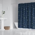 thumbnail image 2 of Dark Blue Star Moon Sun Pattern Shower Curtain 72"x84" ,Bathroom Decorative Shower Curtains Set with 12 Hooks,Modern Waterproof Washable Shower Curtain, 2 of 6