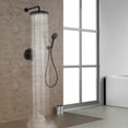 thumbnail image 6 of Boyel Living Luxury 2-in-1 Balance Valve Shower System Wall Mount 2-Function10 inch Shower Head with Single Handheld Shower,Matte Black, 6 of 8
