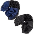 thumbnail image 2 of 2 Pcs Chignon pour Femmes Nœud en Filet Décoration Barrette Pince à Cheveux, 2 of 8