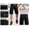 thumbnail image 3 of TRGPSG Men's Cotton Casual Cargo Shorts with Multi Pockets(No Belt),Black 30, 3 of 5