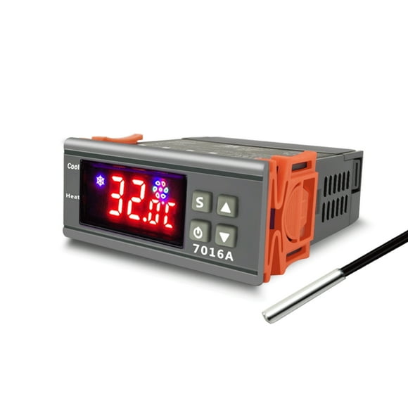 ZFX-7016A 30A Digital Temperature Controller Intelligent High Accuracy Temp Control Thermostat for Freezer Fridge Hatching