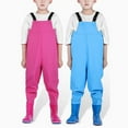 thumbnail image 5 of Kcodviy 2 Pcs Kids Chest Waders Youth Bunny Romper Baby Boy Fishing Waders for Toddler Boy Easter Outfit 2T Children Water Proof Waders Baby Romper Shorts with Boots, 5 of 5