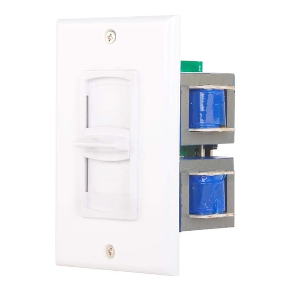 Pyle In Wall Speaker Volume Control - Home Audio Smart Speakers Stereo Controller Selector Switch Pod Box - In-Wall Vertical Sliding Control, For Home Theater Indoor or Outdoor Remote Speakers