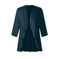 thumbnail image 3 of JULMCOMO Cardigans for Women 3/4 Sleeve Plus Size Cardigan Lightweight Open Front Shrug Cardigan Solid Color Dressy Casual Oversized Cardigans, 3 of 4