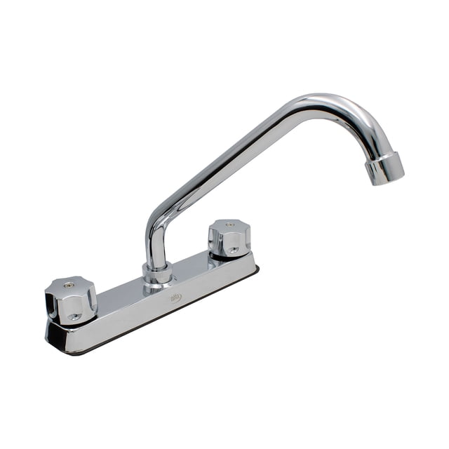 Mezcladora Para Fregadero O Tarja ALFA NETWORK Acero Inox Manerales Rey Abs