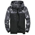 thumbnail image 3 of Innerwin Jacket Long Sleeve Mens Coat Fall Hoodie Lightweight Outwear Gray L, 3 of 3