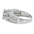 thumbnail image 3 of 14K White Gold Round Cluster Engagement Ring Large 2.50ctw Diamonds, 3 of 3