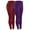Purple, variant on Gamivast Gym Yoga Leggings Women 2 Pack Workout High Waisted Pants with Pockets Seamless Butt Lifting Trousers Tummy Control Underwear Pant