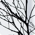 thumbnail image 5 of Decoultimatex Tree Branch Blackout Window Curtain Panels Black White Thermal Insulated Drapes for Bedroom Living Room, Back Tab, 52"x 84"x 2, 5 of 6