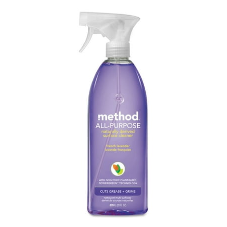 Method® All Surface Cleanr, French Lavender, 28 Oz Bottle, 8/carton