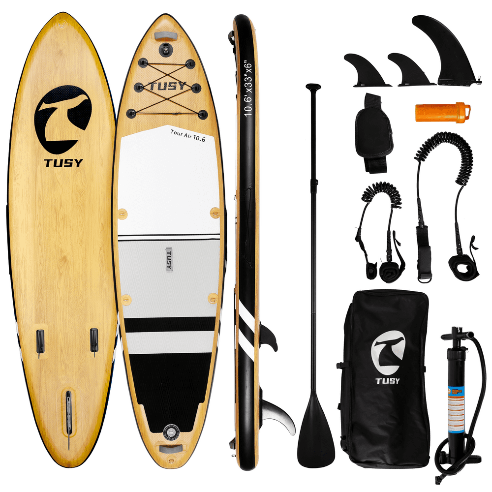 TUSY Inflatable Stand Up Paddle Board 10'6"×33"×6" with Premium Sup