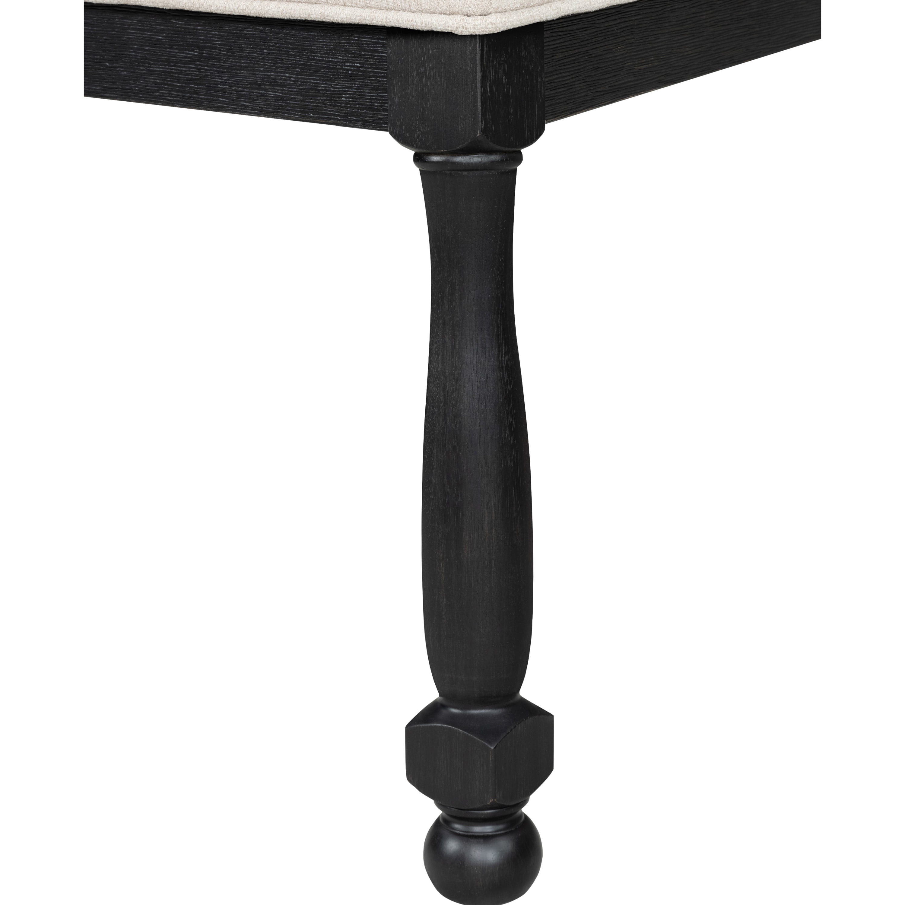Furniture of America Millers Modern Solid Wood Indoor Side Chairs, Black (Set of 2)