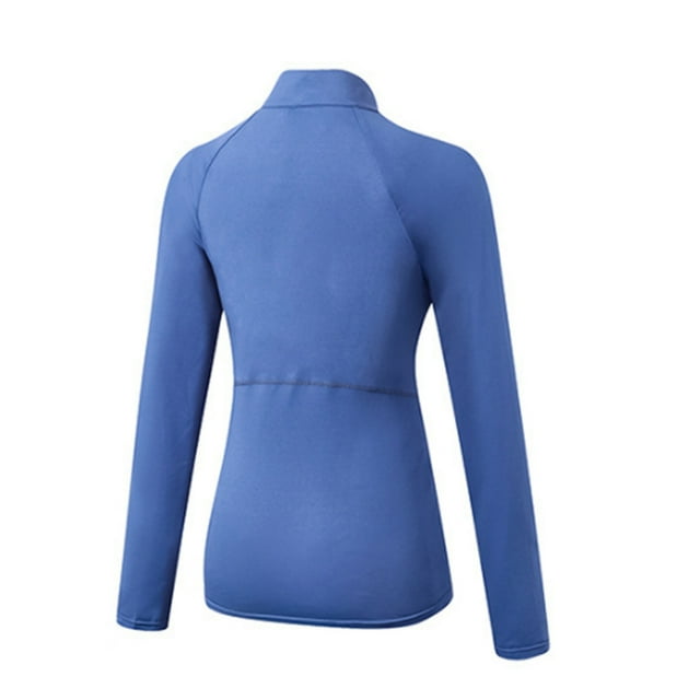 Qarigey Ropa interior térmica para mujer, ropa interior cálida para mantener el calor, invierno, otoño, manga larga, secado rápido, Prendas para la parte del cuerpo Azul claro XXL