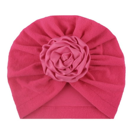 

HitUpon Ball Donut Turban Hat Cap Beanie Bonnet for Baby Girls Toddlers Newborns Infants
