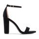 thumbnail image 2 of Sandalia DREAM PAIRS Tacón Alto Grueso Negro Nubuck Talle 7, 2 of 8