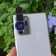 thumbnail image 2 of Lente universal portátil para cámara de teléfono celular, gran angular, macro, ojo de pez, con clip, 3 en 1, para 6s/7/8/X (azul), 2 of 7