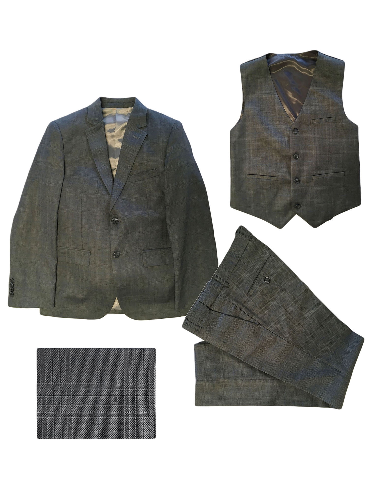 dark gray plaid pants