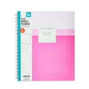 Pen+Gear 12-Month Weekly Planner, Pink Stripes, 9" x 11", July 2024-June 2025