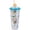 Blue Lagoon, variant on Silver Buffalo Disney Hocus Pocus Sanderson Museum Glow in the Dark Plastic Cold Cup with Lid and Straw Topper, 24 Ounces