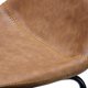 thumbnail image 4 of AVA Counterstools in Saddle Brown Faux Leather 25" High, 4 of 8
