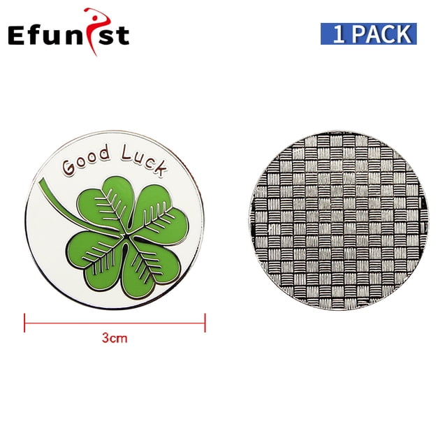 1Pcs Golf Ball Marker Golf Cap Clips With Magnet Mark Golf Ball Position Removable Metal Various Styles Men Women Drop Ship Clover Without Clip