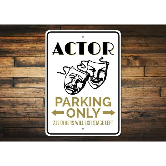 Drama Mask Novelty Sign, Metal Wall Decor - 10x14 inches