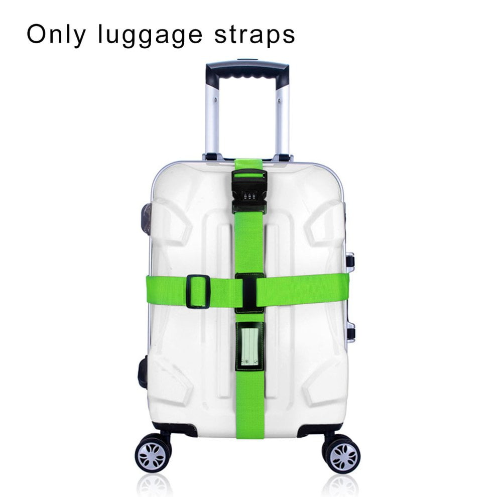 cross luggage strap with lock