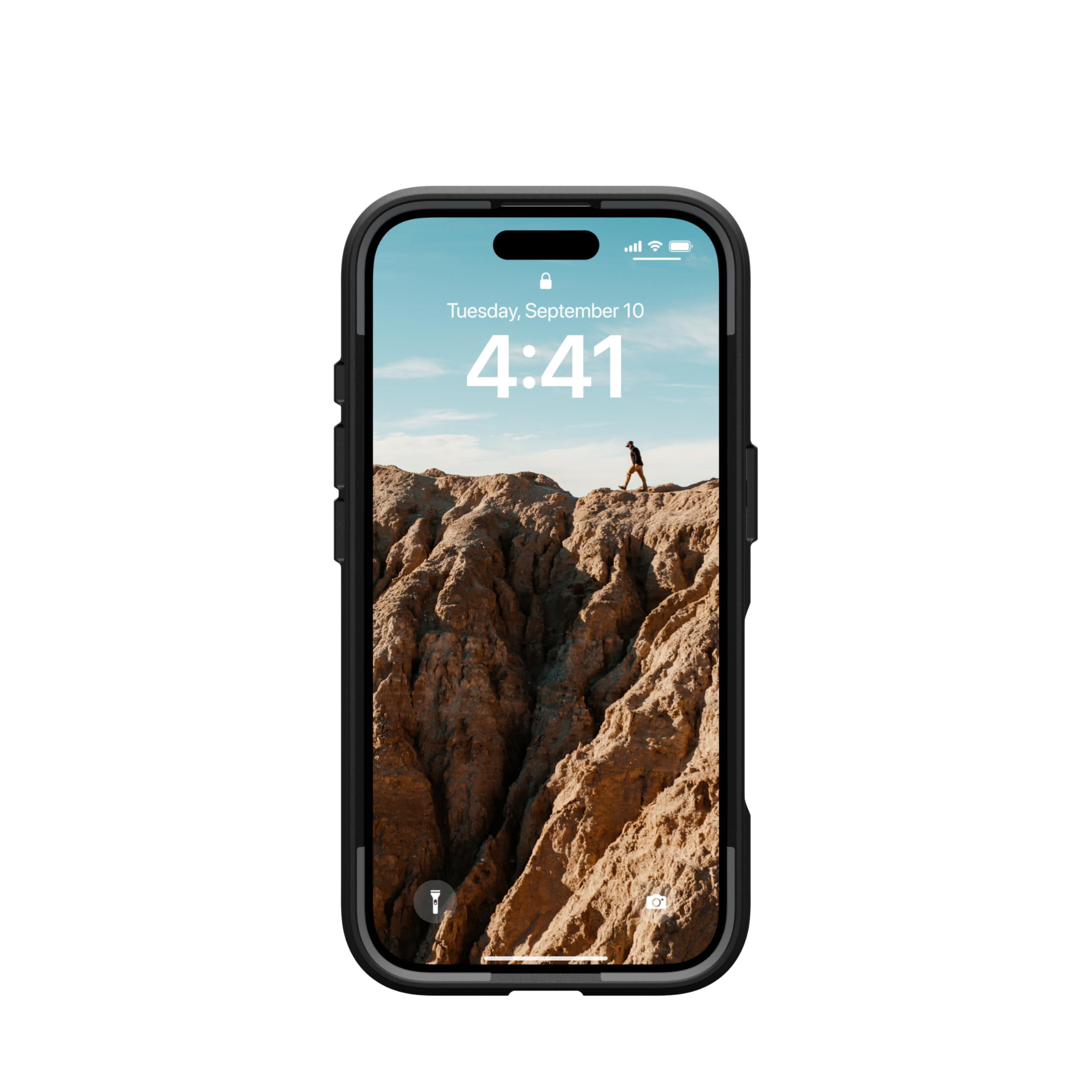 UAG iPhone 16 Case 6.1" Civilian - Compatible with MagSafe Charging Rugged Slim Sleek Shockproof Anti-Slip Military Grade Protective Cover, Black
