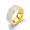 Yellow Gold-Plated A, variant on Cluster Meteor Cubic Zirconia 925 Sterling Silver Ring for Women and Men US Size 12