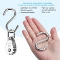 thumbnail image 5 of 304 Stainless Steel Single Pulley Block Load 77lbs M15 with S Hook 4 Set, 5 of 6
