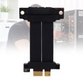 thumbnail image 1 of PCIE 4.0 Riser Cable, 4.0 1X Port GPU Extension Cable 90 Degree, Graphics Card Extension Riser Cable Adapter for M.2, USB, Sound Card B, 1 of 7