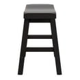 thumbnail image 4 of Weston Home Ashby 18-inch Backless Stools, Set of 2, Black Sand-Through Finish, 4 of 8